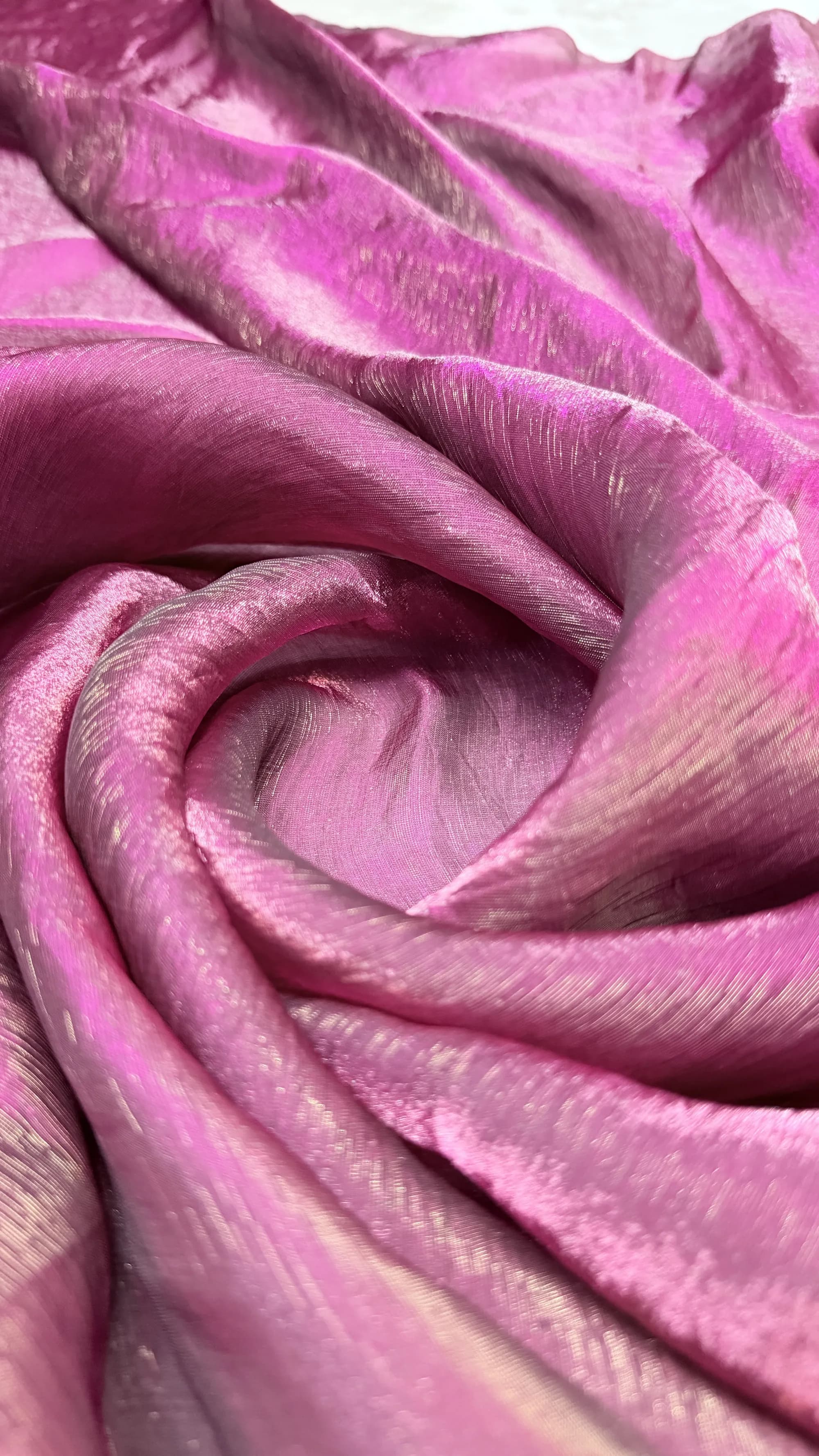 Gold Satin fabric detail 4